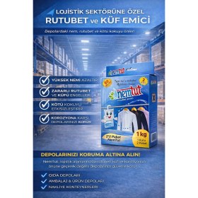 Resim Nemtut Lojistik Nem Rutubet Giderici Korozyon Önleyici Koku Giderici 3 Kutu 6 Paket 3 kg 