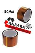 Resim Ankara Bant Ambalaj Kapton Bant 50mmx33m Yüksek Isıya Dayanıklı Kapton Yanmaz Bant 5cm Ev. 