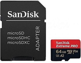 Resim Sandisk 64GB MicroSDXC Extreme Pro 200MB/s Hafıza Kartı 