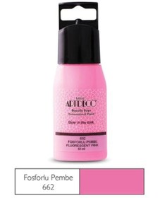 Resim Artdeco Karanlıkta Parlayan (Glow in the Dark) Boyutlu Boya 60 ml. FOSFORLU PEMBE 