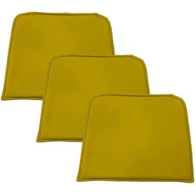 Resim Knsz sırt minderi 3 lü mazlum srı suni deri cırtlı tel sandalyesi sırtı için 