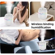 Resim 1pc AromaWave USB Aromaterapi Nemlendirici Renkli Atmosfer Lambası, Yatak Odası, Oturma Odası, Ofis, Araba için Taşınabilir - ≤36V Çalışma Gerilimi, Pil Gerekmez 