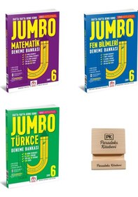 Resim Model Eğitim 6. Sınıf Jumbo Matematik Fen Bilimleri Ve Türkçe Deneme Bankası 3lü Set+ Telefon Standı 