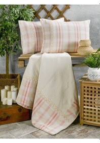 Resim Buldan Işi Otantik Gipürlü Çift Kişilik Kutulu Pike Takım 