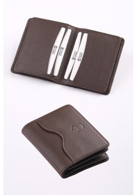 Resim Ancora Leather Hakiki Deri Kartlık-26207 Kahve 