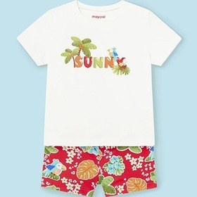 Resim Mayoral Yazlık Erkek Bebek T-shirt Boxer Mayo Kırmızı - Kırmızı / 12 Ay 