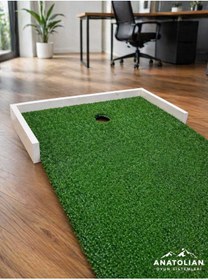Resim Anatolian Arena Pro Katlanabilir Mini Golf Seti | Portatif Ev Tipi Golf Oyunu | Montessori I Çocuk & Yetişkin | Hediye 
