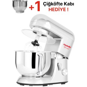Resim Musullu Superchef 5l Mutfak Şefi / Stand Mikser 1800 Watt Hamur Yoğurma Makinesi 