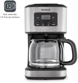Resim Homend Coffebreak 5046h Otomatik Zaman Ayarlı XL 12 Fincan Filtre Kahve Makinesi 