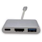 Resim Beek Bc-Dsp-Adp-Uc-H1A1C Usb Tip C Çoklu Girişe Sahip Adaptör, 4K@30Hz, 1 X Hdmı Port, 1 X Şarj Özellikli Usb Tip C (Pd 100W) Port, 1 X Usb 3.0 Port 