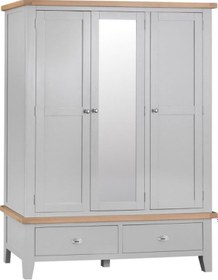 Resim Masifart Mory Aynalı 2 Kapaklı Giysi Dolabı 