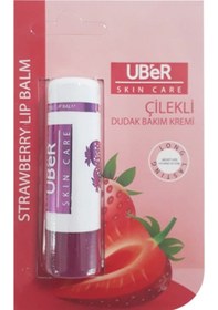 Resim Uber Lip Care Çilekli Dudak Bakım Kremi 