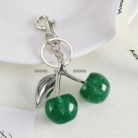 Resim Silver1 Gıoıo Yeni Ipek Eşarp Anahtarlık Kişiselleştirilmiş Inci Papyon Çanta Çekicilik Dokuma Anahtarlık (Yurt Dışından) 