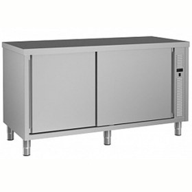 Resim Electrolux Professional Sıcaklık Dolabı 1 Ara Raf Ve 2 Kayar Kapılı Fanlı Isıtma Sırtsız - 1600 MM MTC1600PN 