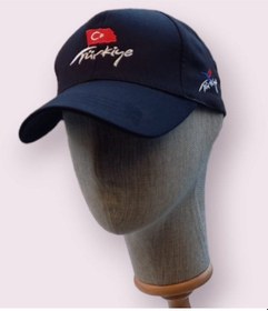 Resim Türkiye Şapka Nakışlı Unisex Model Ayarlanabilir Lacivert Renk Lacivert 
