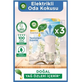 Resim Air Wick Elektrikli Oda Kokusu Temizliğin Esintisi Kit (Cihaz + Koku) x 3 