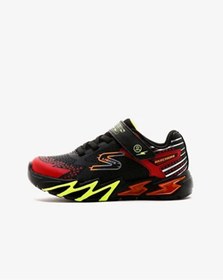 Resim Vans Erkek Çocuk Siyah Işıklı Spor Ayakkabı Siyah-Kırmızı 