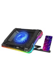 Resim Rampage Cyclone S49 RGB Fanlı 14"-19'' LED Ekranlı Notebook Soğutucu 