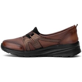 Resim Elit Erlmar048 Kadın Hakiki Deri Ortopedik Casual Ayakkabı Taba Taba 