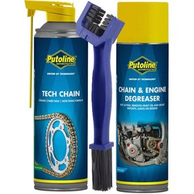 Resim PUTOLINE PUTOLİNE ZİNCİR BAKIM SET-2 TECH CHAİN & CHAİN ENGİNE & TEMİZLEME FIRÇASI 