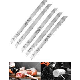 Resim Proxtech Pürüzsüz Keskin Tilki Kuyruğu Testeresi Kemik Et Demir Ağaç Plastik Kesme 5'li Set 