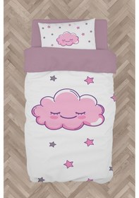 Resim Mekta Home Bebek Ve Çocuk Odası Gülen Bulut Desenli Nevresim Takımı 