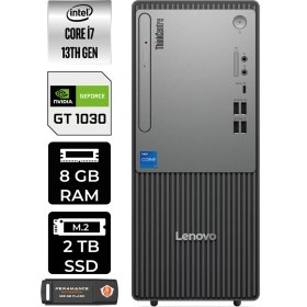 Resim Lenovo Thinkcentre Neo 50T Gen 5 Intel Core I7 13700 8gb 2tb SSD GT1030/4GB Windows 11 Pro Masaüstü Bilgisayar & Per4 USB Bellek 12UB000LTRP384 