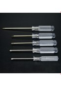 Resim Yuntech01 Bilgisayar Ve Cihaz Tamiri İçin 5'li Mini Tornavida Seti - 3.0, 2.5, 2.0 Çaplı Artı Ve Eksi Uçlar Plastik + 45 Çelik 
