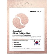 Resim Dermal kağıt göz maskesi rose gold glitter foil 4 gr 