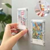 Resim Çok Yönlü 3 İnç Manyetik Fotoğraf Çerçevesi - Anlık Kamera Fotoğrafları & Mini Kartlar İçin Mükemmel, Çağdaş Dikdörtgen Tasarım, İdeal Ev Dekor Aksesuarı 