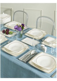 Resim Pierre Cardin Irene 60 Parça Yemek Takımı Siyah 