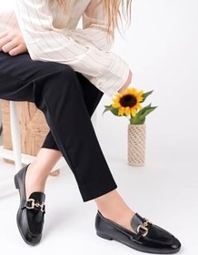 Resim Muggo STRİDE Metal Tokalı Kadın Günlük Loafer Ayakkabı 