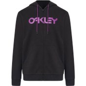 Resim Oakley Teddy Full Zip Hoddie Kadın Siyah Sweatshirt 