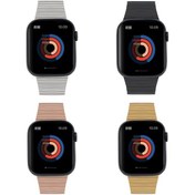 Resim Pazly İos Uyumlu Ocean Metal 49mm Saat Kayışı, Değiştirme Takı Saat Takı El Yazısı 