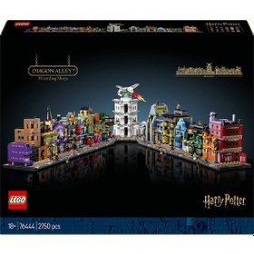 Resim LEGO® Harry Potter™ Diagon Yolu Büyücü Mağazaları 76444 - Yetişkinler için Koleksiyonluk Yaratıcı Sergileme Modeli Yapım Seti (2750 Parça) 
