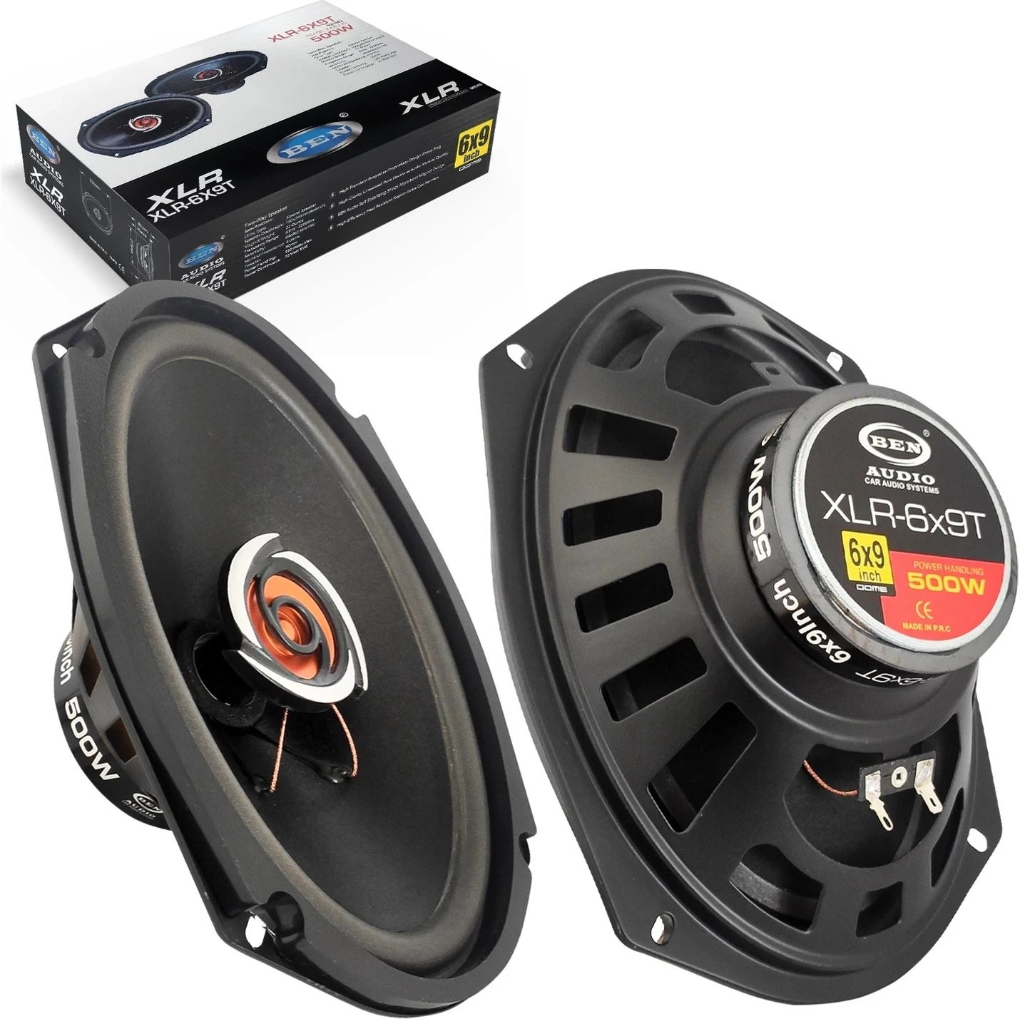 Ben Audio XLR-6X9T Oto Hoparlör Oval 6x9 Inç 500 Watt Tweeterli