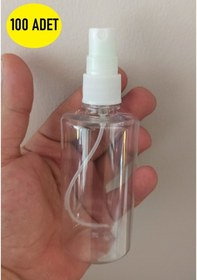 Resim 100 Adet 100 Ml Sprey Şişe Kolonya-Dezenfektan-Parfüm Şişesi 