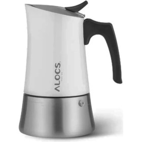 Resim Alocs Taşınabilir Mocha Pot 450 ml 9 Cup Beyaz 