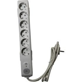 Resim Viko 6 Lı Akım Korumalı Çocuk Korumalı Anahtarlı Priz (8 Adet) 