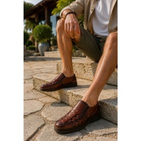 Resim Muggo Rovery Erkek Günlük Rahat Delikli Sandalet 