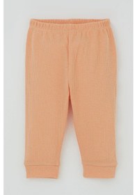 Resim Breeze Kız Bebek Pijama Takımı Omuzdan Patlı Çiçek Baskı Armalı 4 Ay-1 Yaş, Somon Somon 