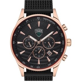 Resim Tı-2115msrs Safir Camlı Tıger Çelik Erkek Saati Rose Gold 