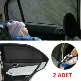 Resim Nissan Note (2006-2014) Uyumlu 2 Adet Oto Yan Cam Güneşliği, Arka Cam Güneşliği/perde 
