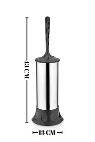 Resim Beray 2'li Banyo Seti Paslanmaz Pedallı Metal 3 Lt Çöp Kovası Wc Klozet Tuvalet Fırça Seti Banyo Çöp Kova 