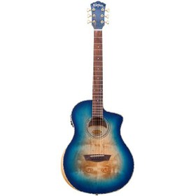 Resim Washburn BTA-BLUBCE Bella Tono Vite Alure Burl Elektro Akustik Gitar 