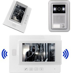 Resim Powermaster Görüntülü Diafon Kapı Zili Sistemi 1 Dairelik Gece Görüşlü Dokunmatik Ekran Interkom 