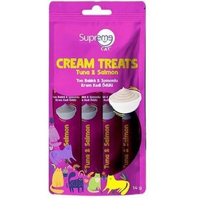 Resim Supreme Crema Ton Ve Somonlu Ek Besin ve Kedi Ödülü 4x14 Gr 