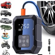 Resim Raiden H-9293 Akıllı Hava Kompresörü 4000mAh 4IN1 Şarjlı Araç Çakmaklık Taşınabilir Araç Lastik Top Şişirme 