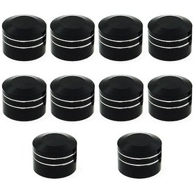 Resim Youtek 10 Adet Harley Davidson Motosiklet Cnc Alüminyum Bolt Kapakları - 10.5-12mm Siyah - Korumalı Ornamental Kapağı 