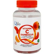 Resim QLİFE Vitamin C Sambucus Gummies C vitamin + Çinko+ D vitamini + Kara Müver İçeren Gummies 60 adet 